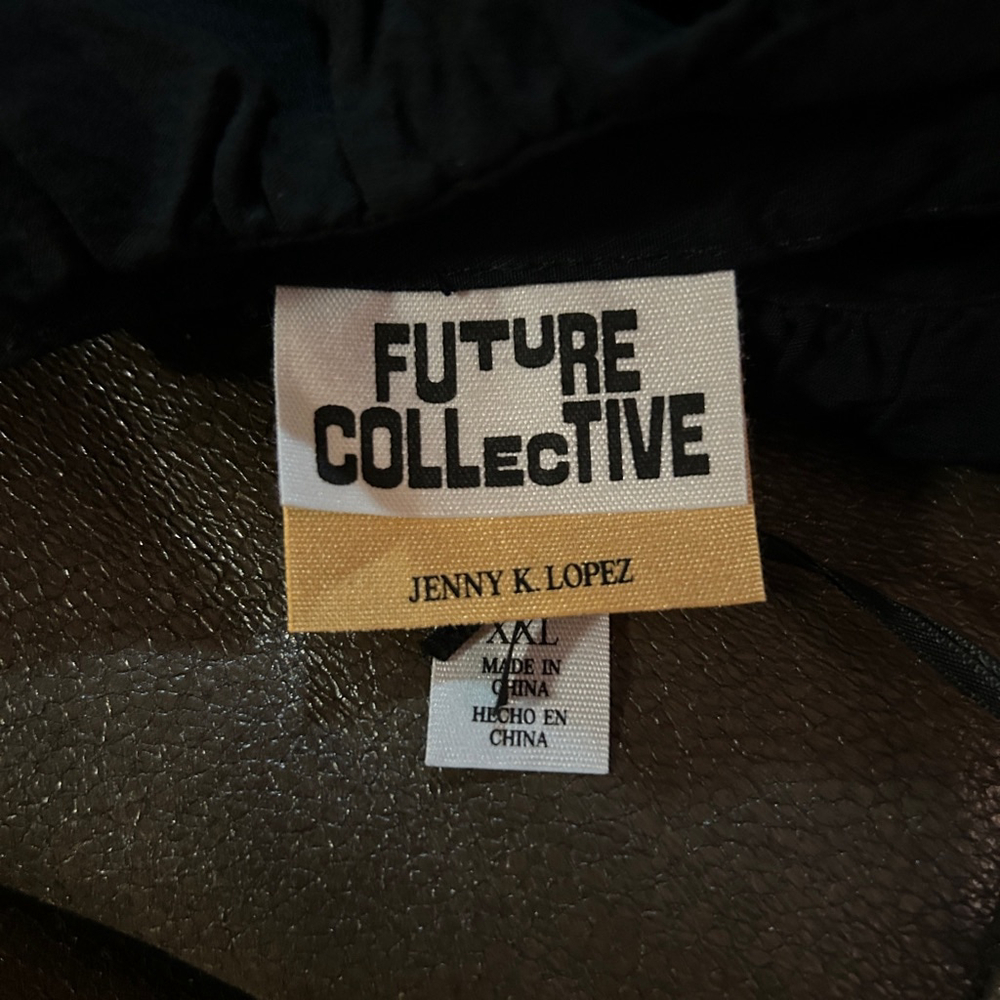 Women's Future Collective Top XXL Black One-Shoulder - Picture 7 of 7